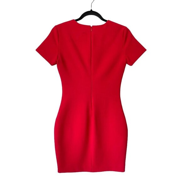 Likely Size 2 Manhattan Mini Dress Scarlet Red Short Sleeve Career Slim Fit - Picture 6 of 10